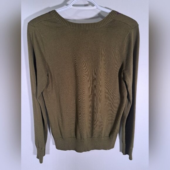 IZOD Green with Purple Argyle Pattern Petite Medium - Picture 4 of 4